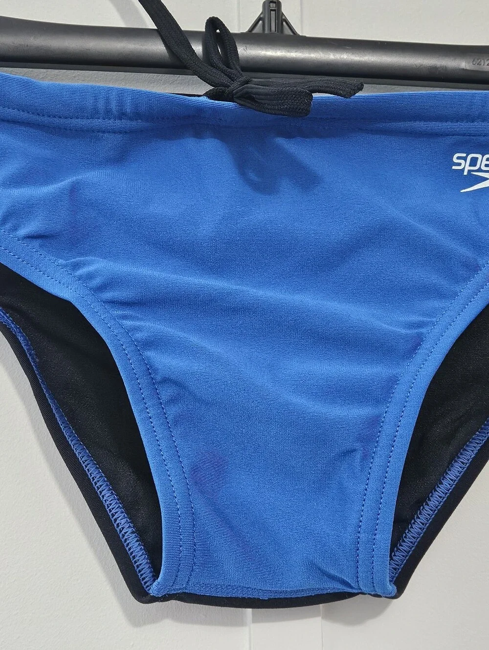 Speedo Endurance Size 28 Boys Mens Royal Blue Swim Trunks with Elastic Drawstrin